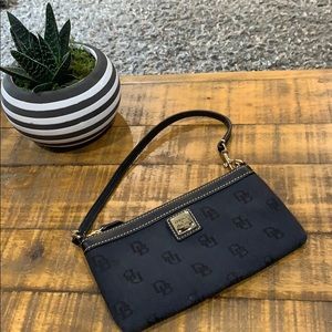 Dooney & Bourke Black Signature Wristlet
